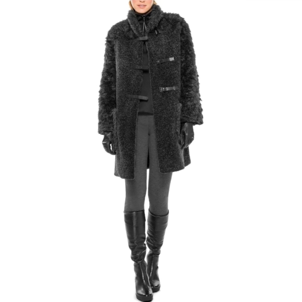 🔥Max Studio Faux Fur Wool Jacket - Picture 4 of 17